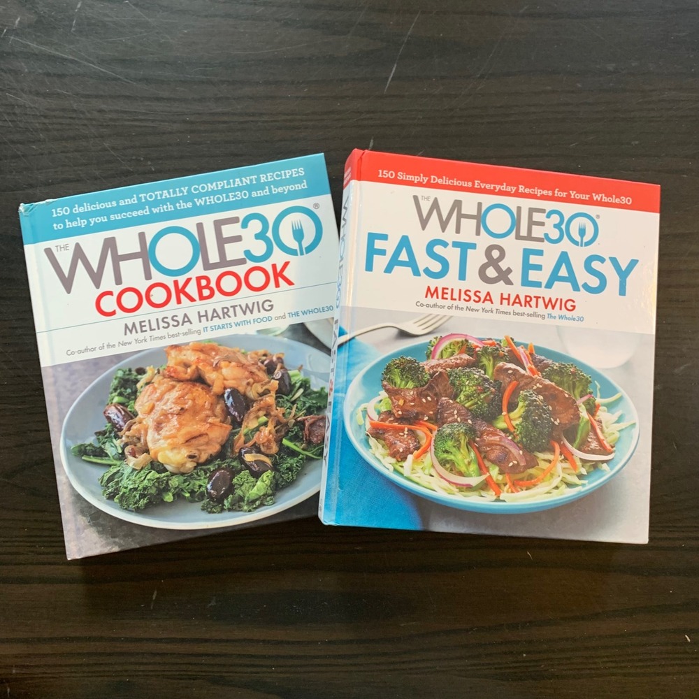 Whole30 Cookbook & Fast and Easy Melissa‎ Hartwig Hardcover Book Bundle 2pc